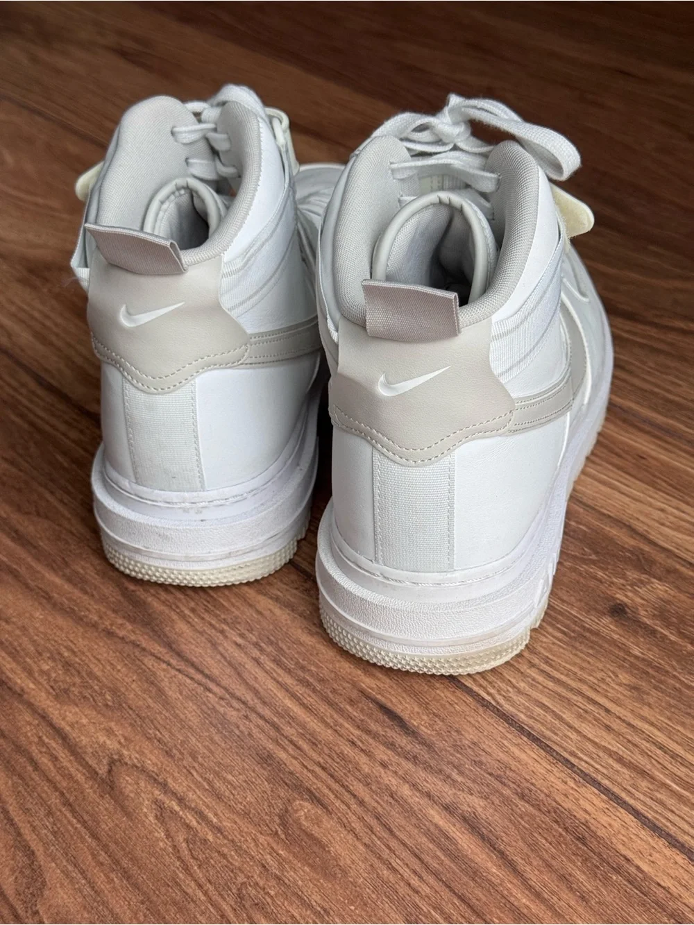Mens Boots Nike Air Force 1 High 'Summit White Light Bone'